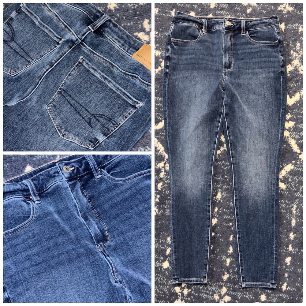 American Eagle size 8 Short Super HiRise Jegging
